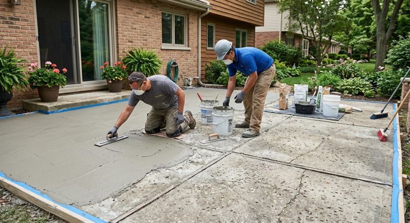 Concrete Resurfacing in West Des Moines, IA